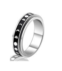 Titanium Steel Geometric Rings - Trendy Euro & Korean Minimalist Style (Black/Gold/Rainbow/Silver/Rose Gold)