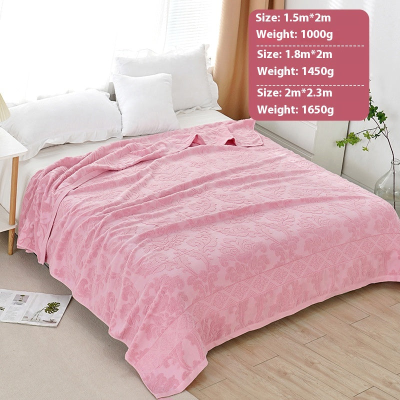 100% Cotton Gauze Blanket | Summer Cooling Throw | Multi-Purpose Meditation Yoga Blanket | Air-Con Blanket | Sofa Throw | Office Nap Blanket