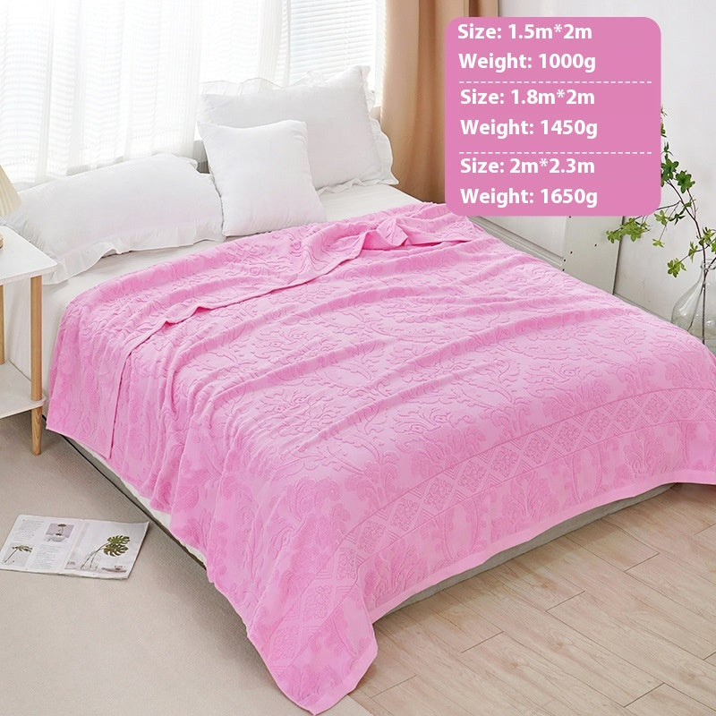 100% Cotton Gauze Blanket | Summer Cooling Throw | Multi-Purpose Meditation Yoga Blanket | Air-Con Blanket | Sofa Throw | Office Nap Blanket