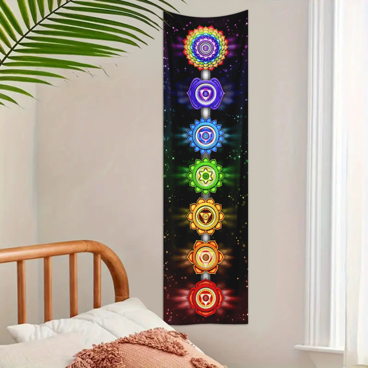 Mystical Meditation Mandala Tapestry - Nordic Style Spiritual Wall Hanging (for Living Room/Bedroom/Balcony)
