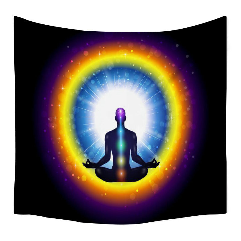 Lotus Seven Stars Tapestry Nordic Style Yoga Meditation Wall Hanging Hand Washable Home Decor (mutiple options)