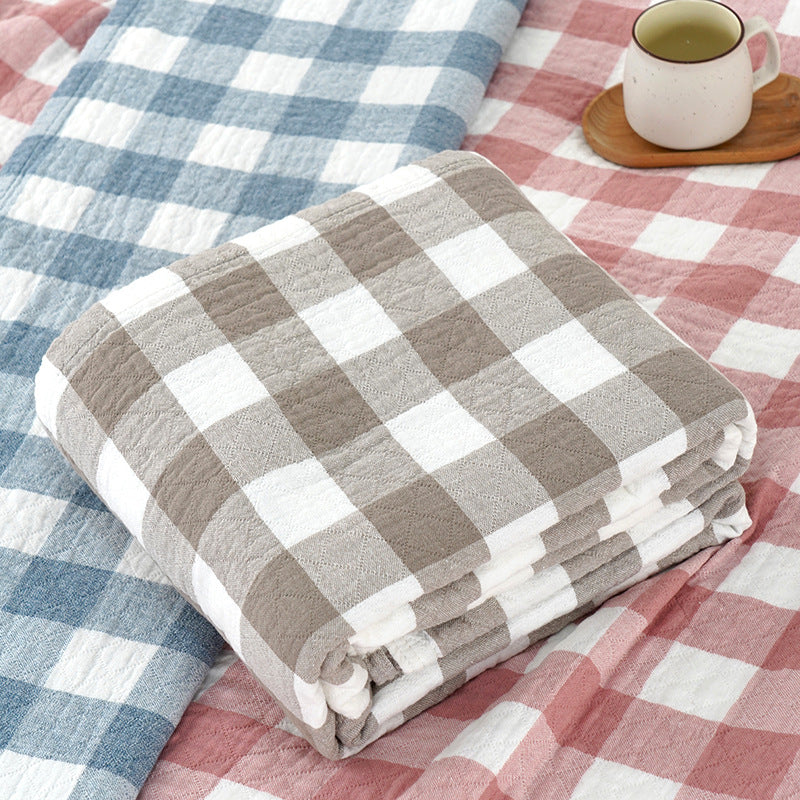 100% Cotton Gauze Blanket | Summer Cooling Throw | Multi-Purpose Meditation Yoga Blanket | Air-Con Blanket | Sofa Throw | Office Nap Blanket