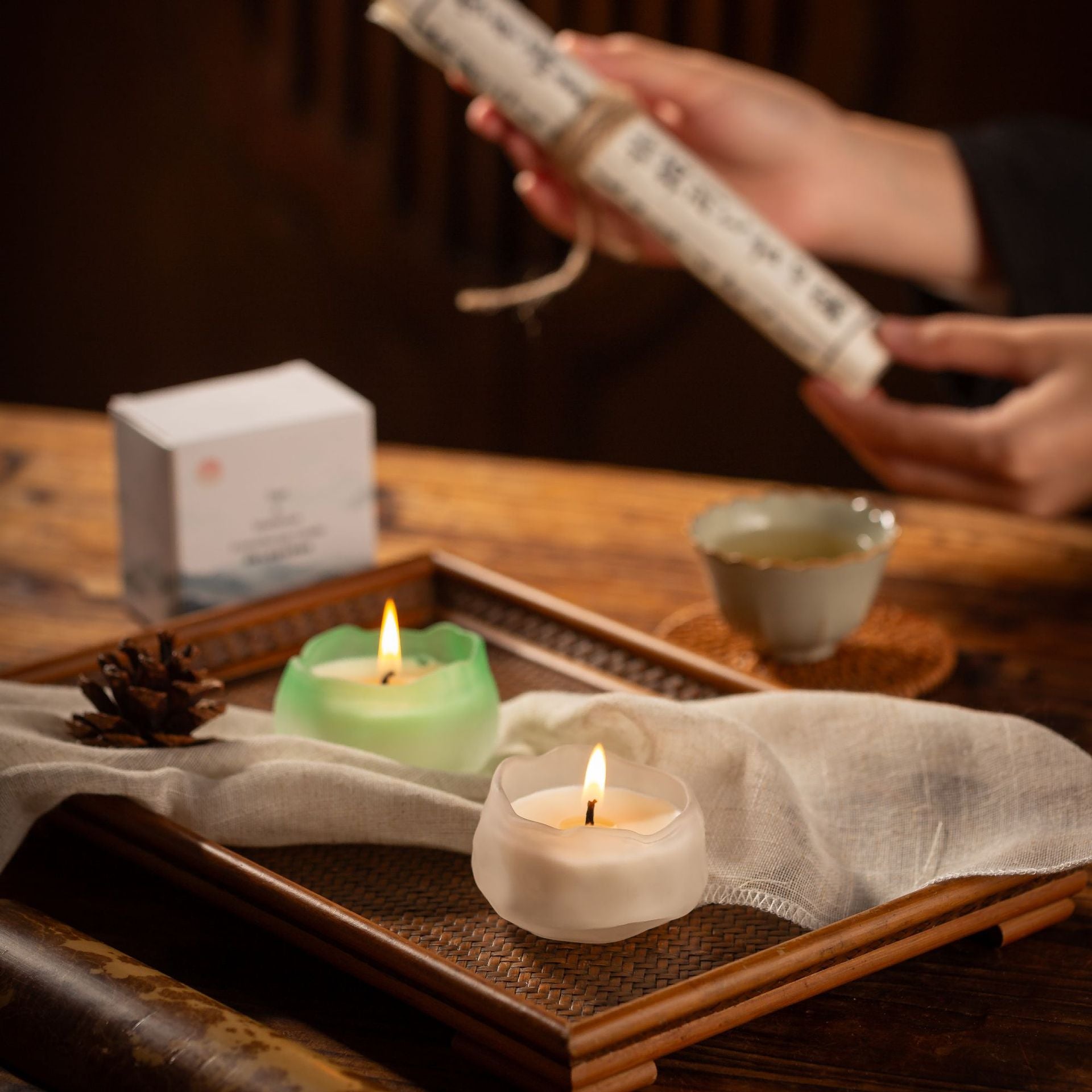 Chinese Style Yoga & Meditation Aromatherapy Soy Wax Candle (Multiple Scents & Colors) - 35g, 6H Burn Time