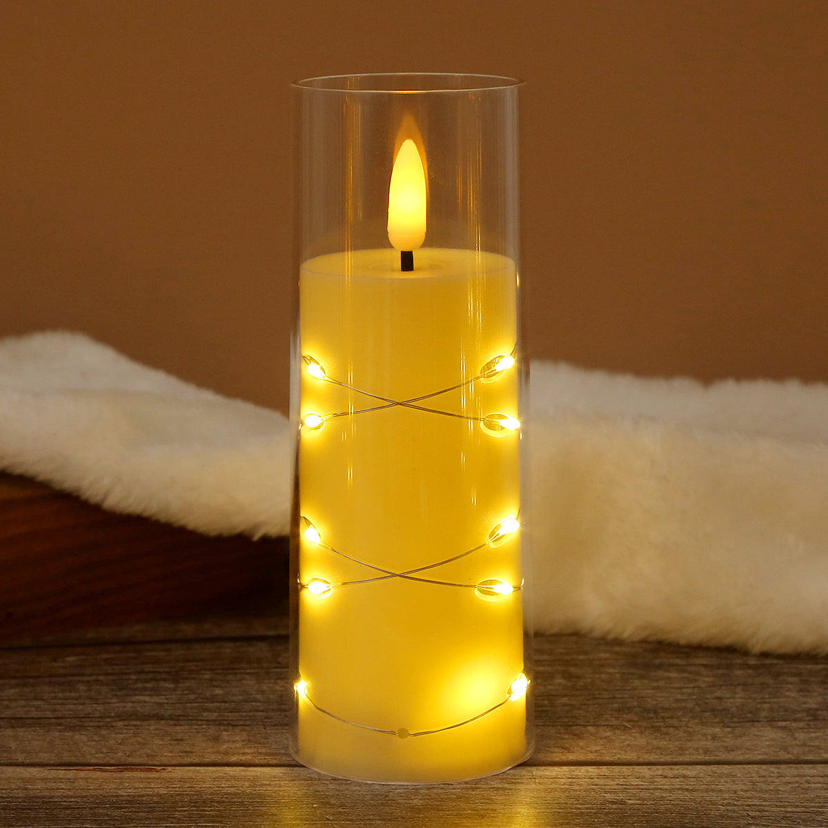 LED Electronic Candle Light - Meditation Mood Lamp for Birthday, Camping, Restaurant, Christmas Decoration with Realistic Flame (Multiple Colors & Sizes)