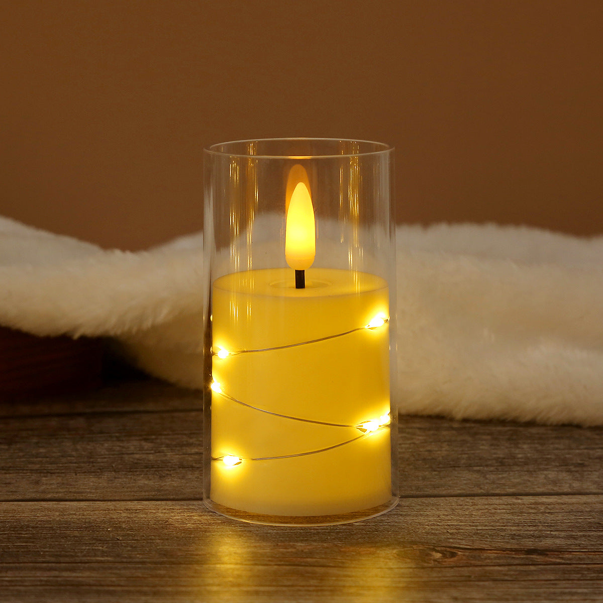 LED Electronic Candle Light - Meditation Mood Lamp for Birthday, Camping, Restaurant, Christmas Decoration with Realistic Flame (Multiple Colors & Sizes)