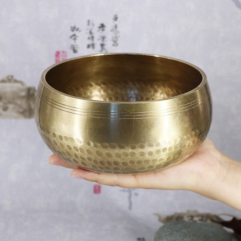 Handmade Tibetan Singing Bowl - Nepal Copper Meditation Bowl for Yoga, Sound Healing, Chakra Balancing & Spiritual Gift