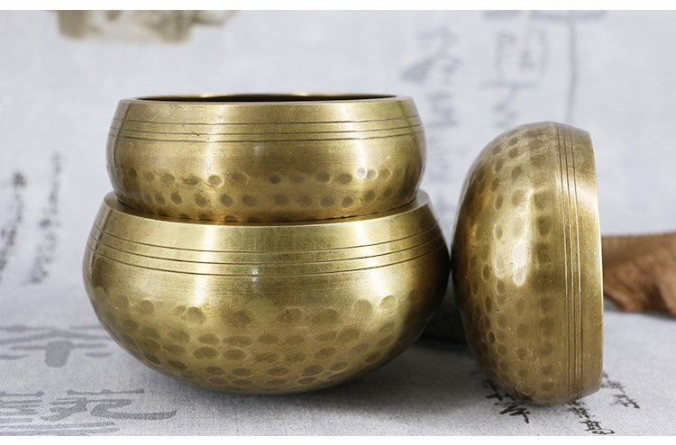 Handmade Tibetan Singing Bowl - Nepal Copper Meditation Bowl for Yoga, Sound Healing, Chakra Balancing & Spiritual Gift