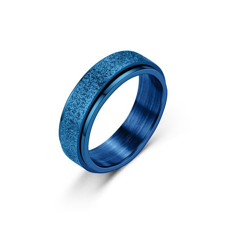 Titanium Steel Geometric Rings - Trendy Euro & Korean Minimalist Style (Black/Gold/Rainbow/Silver/Rose Gold)