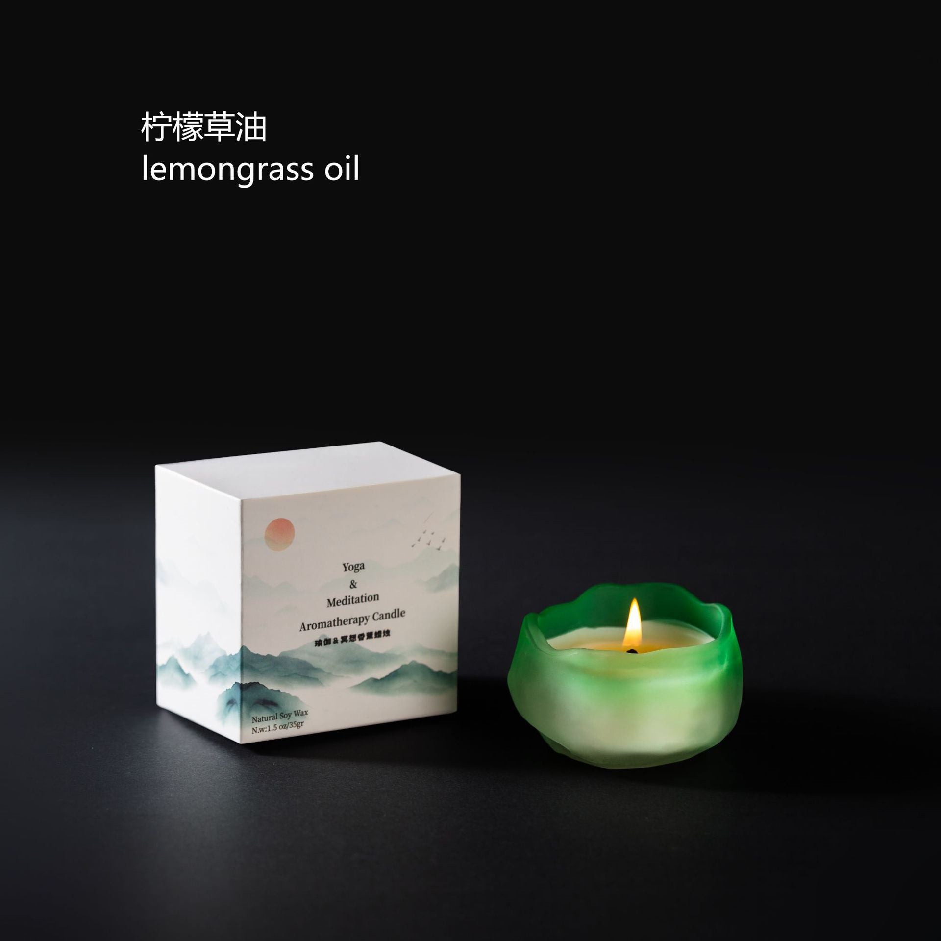Chinese Style Yoga & Meditation Aromatherapy Soy Wax Candle (Multiple Scents & Colors) - 35g, 6H Burn Time