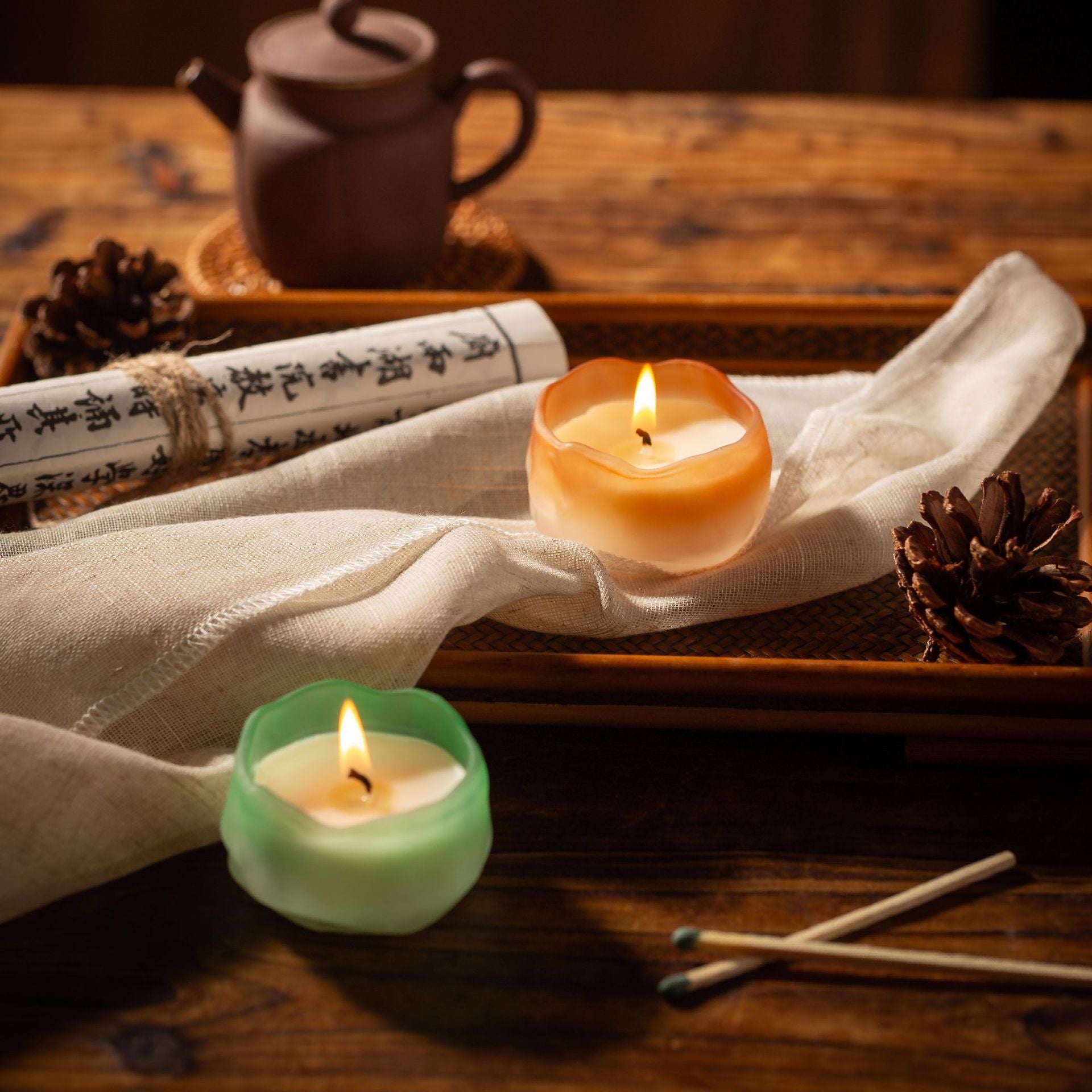 Chinese Style Yoga & Meditation Aromatherapy Soy Wax Candle (Multiple Scents & Colors) - 35g, 6H Burn Time