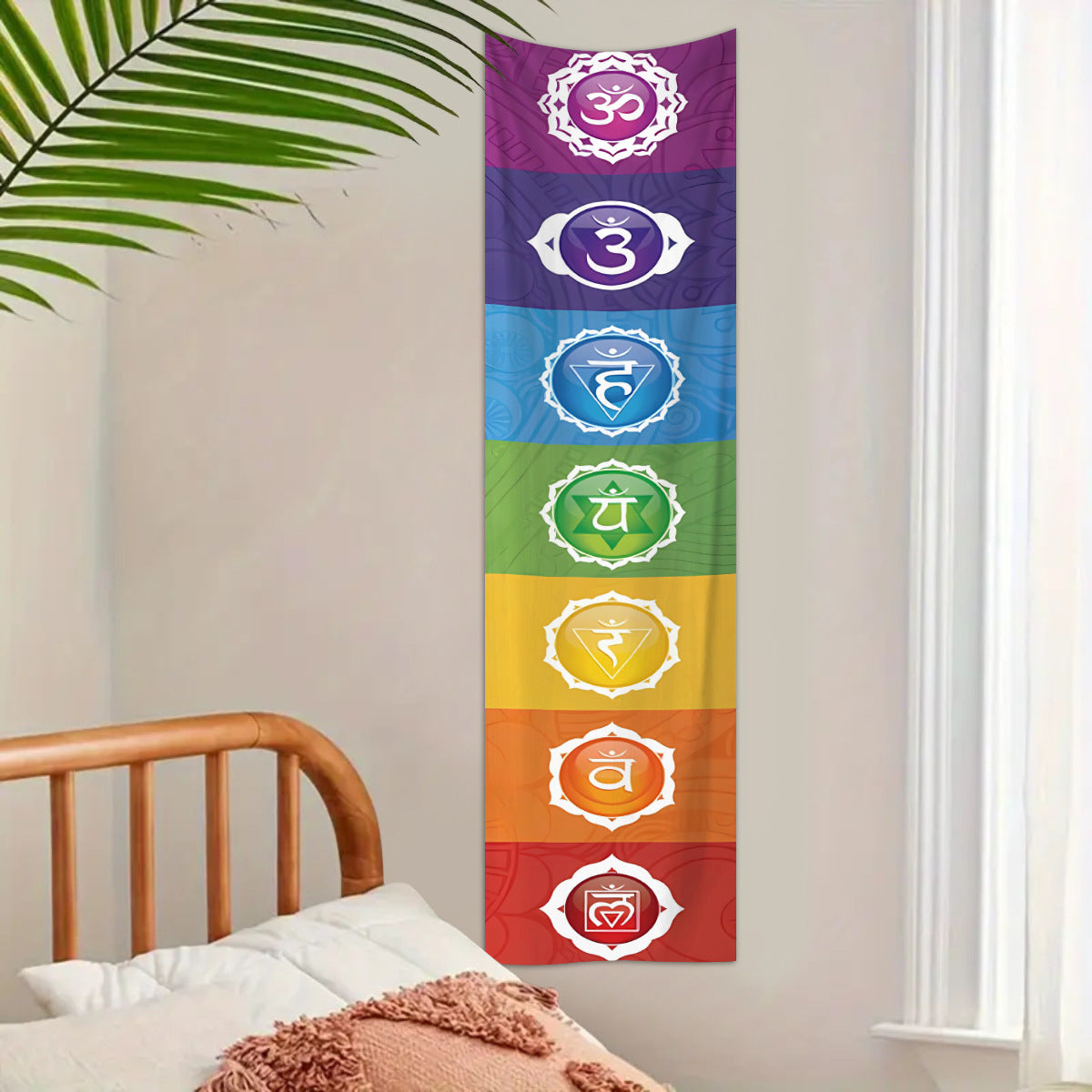 Mystical Meditation Mandala Tapestry - Nordic Style Spiritual Wall Hanging (for Living Room/Bedroom/Balcony)