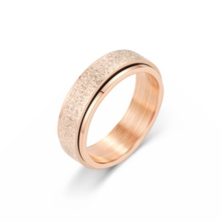 Titanium Steel Geometric Rings - Trendy Euro & Korean Minimalist Style (Black/Gold/Rainbow/Silver/Rose Gold)