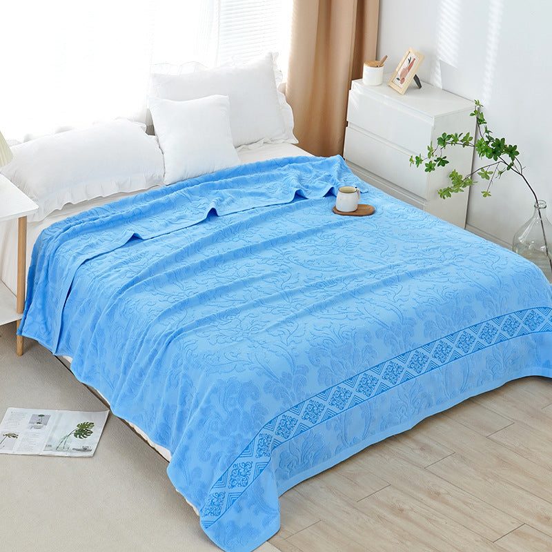 100% Cotton Gauze Blanket | Summer Cooling Throw | Multi-Purpose Meditation Yoga Blanket | Air-Con Blanket | Sofa Throw | Office Nap Blanket