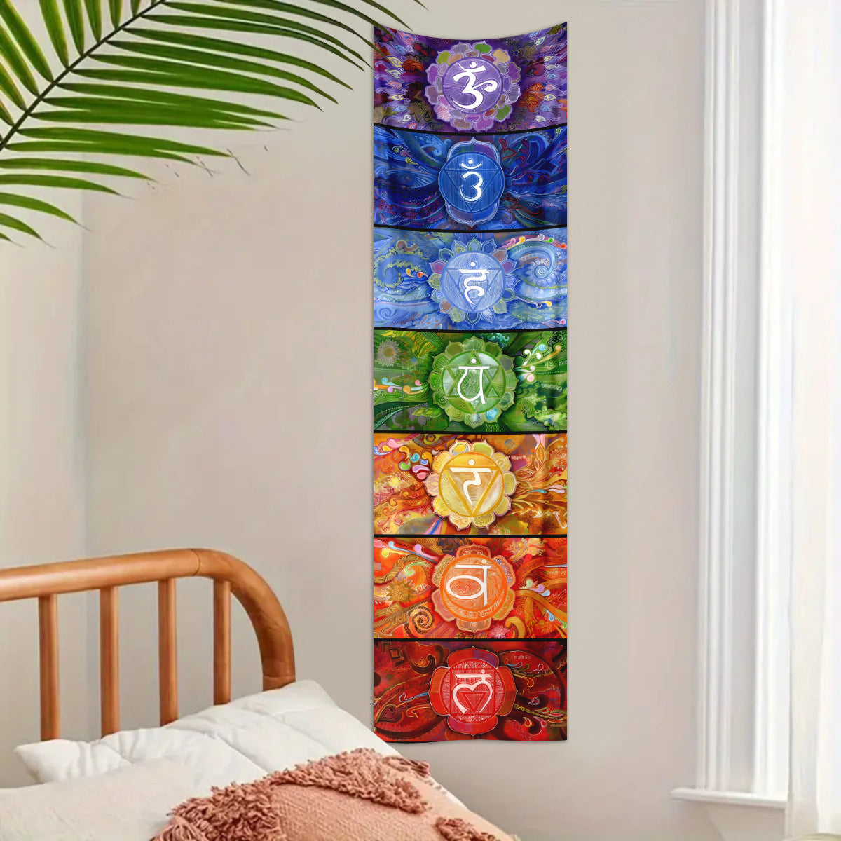 Mystical Meditation Mandala Tapestry - Nordic Style Spiritual Wall Hanging (for Living Room/Bedroom/Balcony)