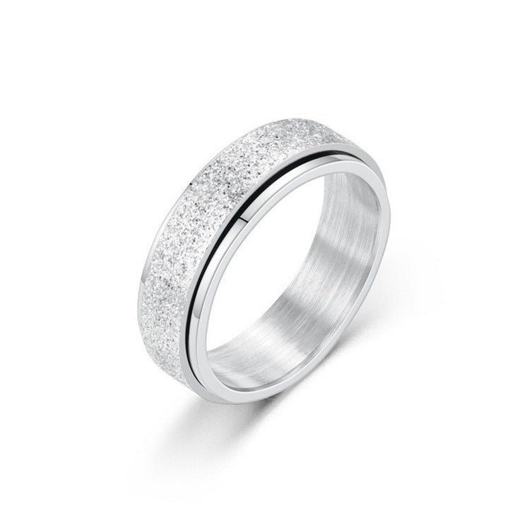 Titanium Steel Geometric Rings - Trendy Euro & Korean Minimalist Style (Black/Gold/Rainbow/Silver/Rose Gold)