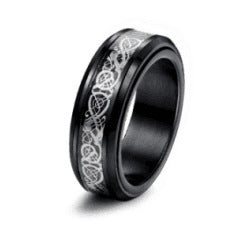 Titanium Steel Geometric Rings - Trendy Euro & Korean Minimalist Style (Black/Gold/Rainbow/Silver/Rose Gold)