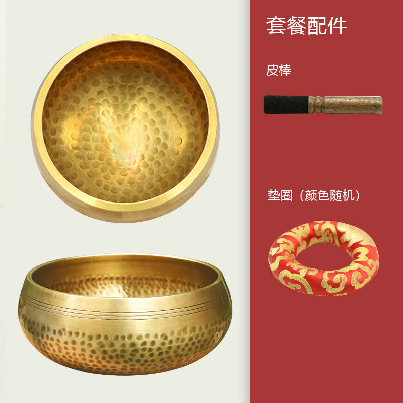 Handmade Tibetan Singing Bowl - Nepal Copper Meditation Bowl for Yoga, Sound Healing, Chakra Balancing & Spiritual Gift