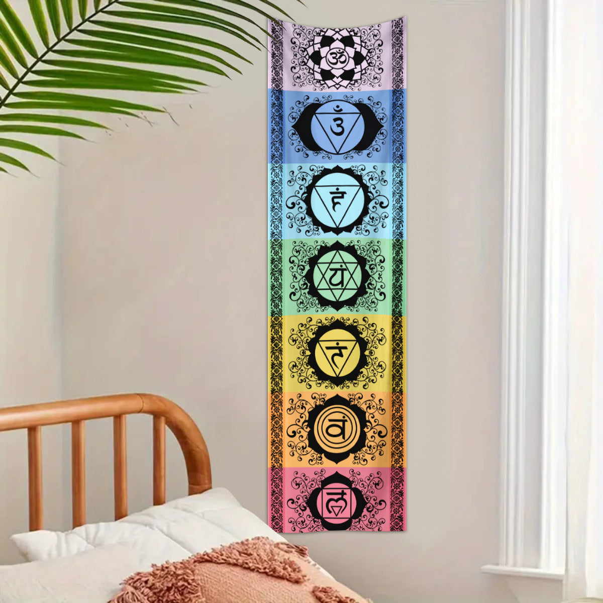 Mystical Meditation Mandala Tapestry - Nordic Style Spiritual Wall Hanging (for Living Room/Bedroom/Balcony)