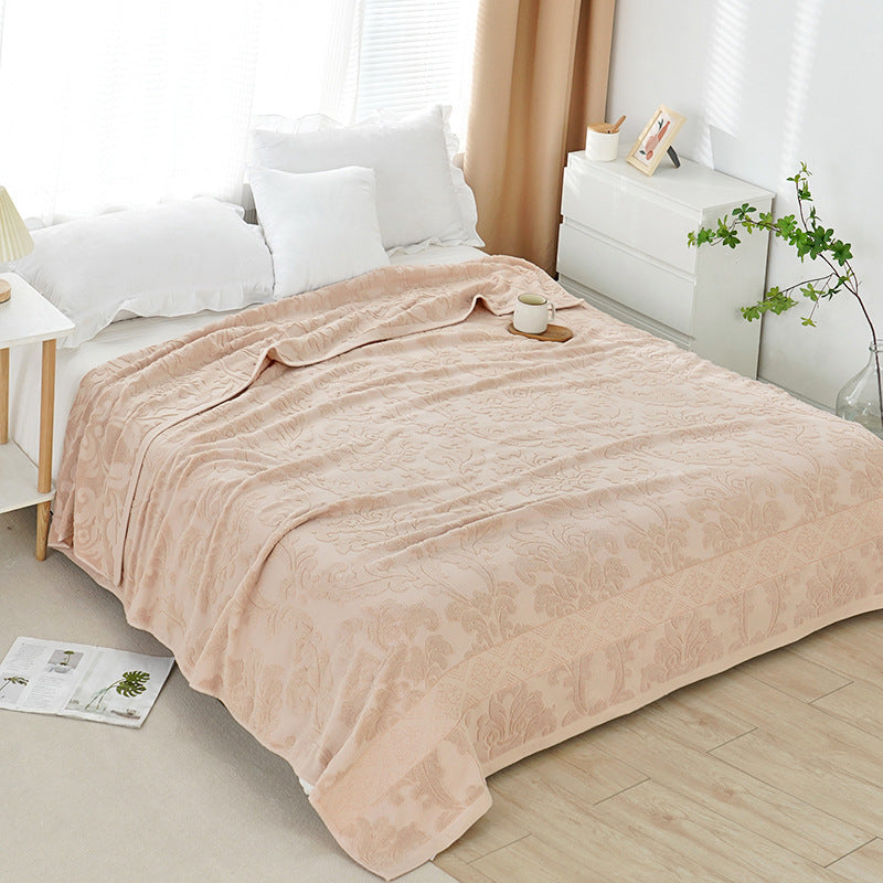 100% Cotton Gauze Blanket | Summer Cooling Throw | Multi-Purpose Meditation Yoga Blanket | Air-Con Blanket | Sofa Throw | Office Nap Blanket
