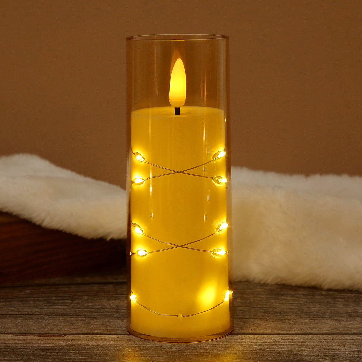 LED Electronic Candle Light - Meditation Mood Lamp for Birthday, Camping, Restaurant, Christmas Decoration with Realistic Flame (Multiple Colors & Sizes)