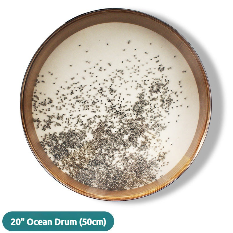 Healing Ocean Drum - Dual-Sided Goat/Synthetic Skin Natural Sound Therapy Instrument (16/18/20/22 Inch) for Yoga & Meditation