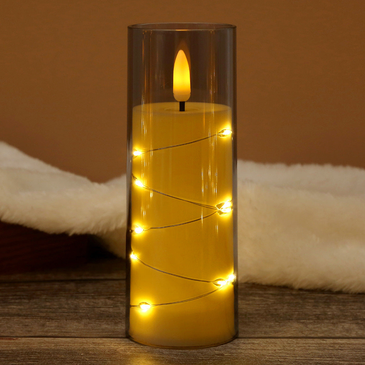 LED Electronic Candle Light - Meditation Mood Lamp for Birthday, Camping, Restaurant, Christmas Decoration with Realistic Flame (Multiple Colors & Sizes)