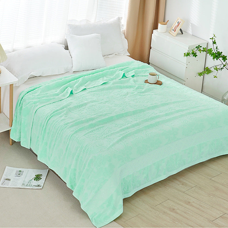 100% Cotton Gauze Blanket | Summer Cooling Throw | Multi-Purpose Meditation Yoga Blanket | Air-Con Blanket | Sofa Throw | Office Nap Blanket