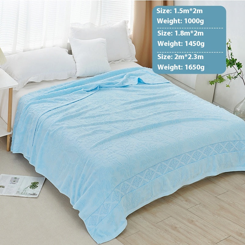 100% Cotton Gauze Blanket | Summer Cooling Throw | Multi-Purpose Meditation Yoga Blanket | Air-Con Blanket | Sofa Throw | Office Nap Blanket