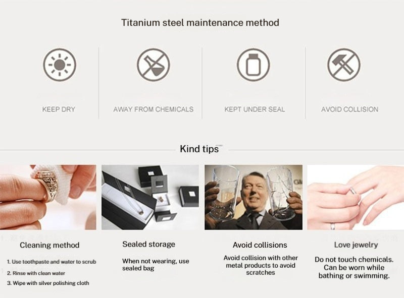 Rotatable Titanium Steel Chain Ring – Fashion Hip Hop Couple Rings, Mindful Meditation Stress Relief Ring