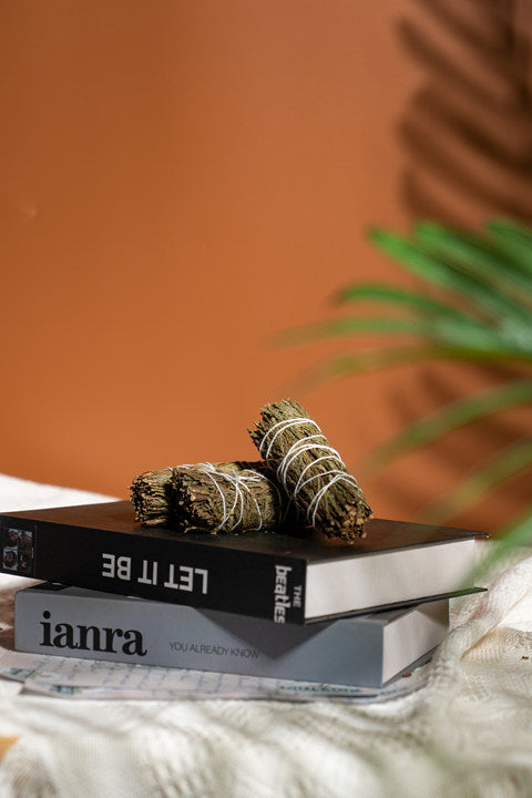 Natural North American Cedar Smudge Stick | California Cedar Incense Stick | Prayer & Meditation White Sage