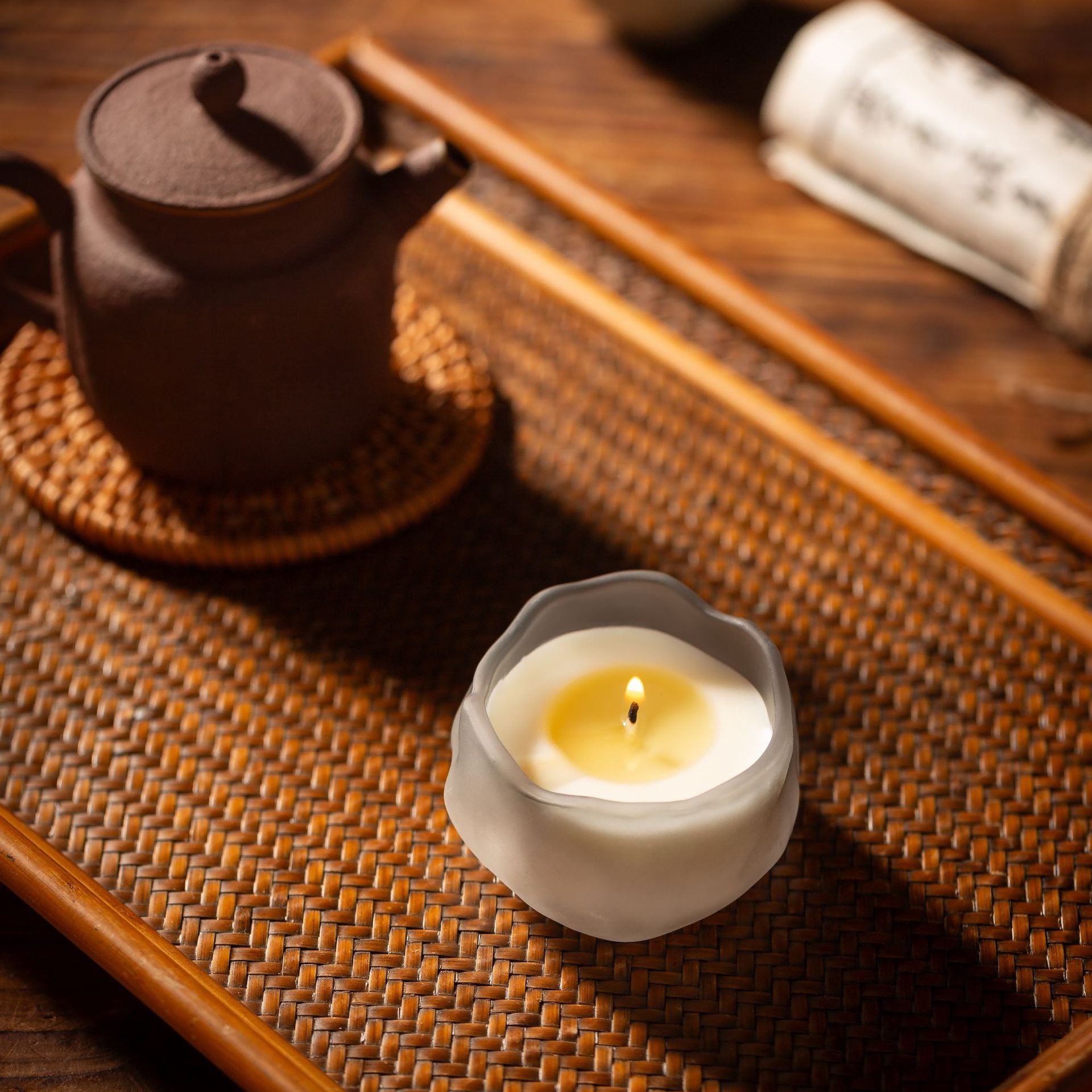 Chinese Style Yoga & Meditation Aromatherapy Soy Wax Candle (Multiple Scents & Colors) - 35g, 6H Burn Time