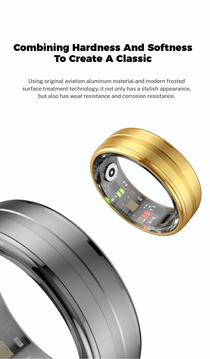 New R06 Smart Ring – Waterproof BP/SpO2/Sleep/Heart Rate/Step Tracking, Multi-Sport Modes