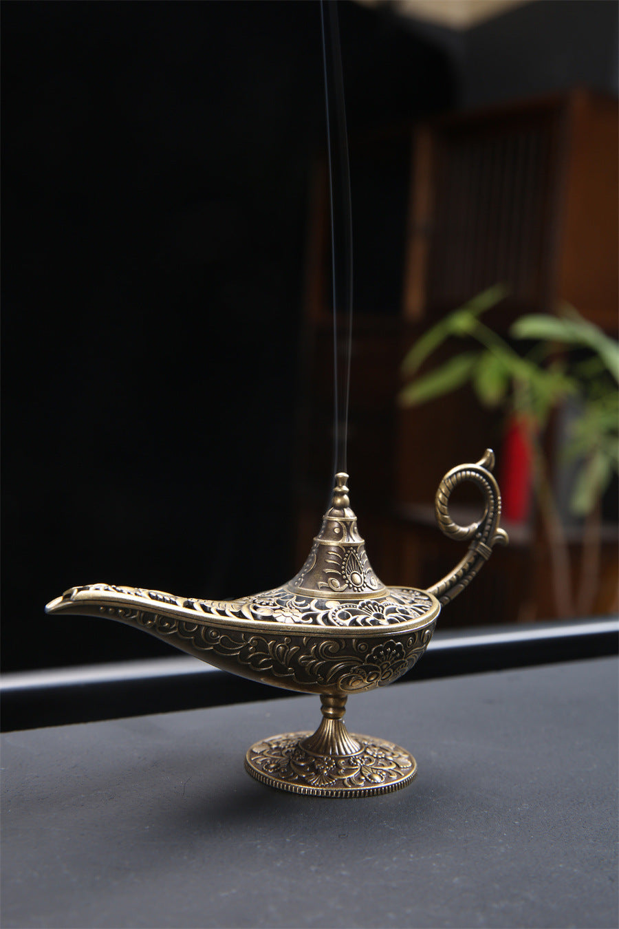 Aladdin Lamp Meditation Incense Set - Auspicious Cloud Pads (Li Yu's Bedchamber/Ambergris/Osmanthus),for Air Purifying, Stress Relief & Better Sleep
