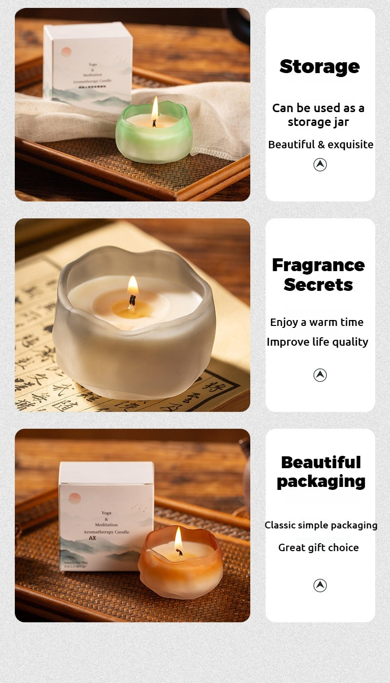 Chinese Style Yoga & Meditation Aromatherapy Soy Wax Candle (Multiple Scents & Colors) - 35g, 6H Burn Time