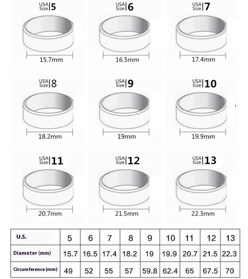Rotatable Titanium Steel Chain Ring – Fashion Hip Hop Couple Rings, Mindful Meditation Stress Relief Ring