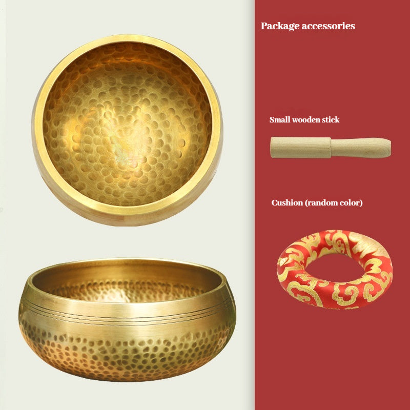 Handmade Tibetan Singing Bowl - Nepal Copper Meditation Bowl for Yoga, Sound Healing, Chakra Balancing & Spiritual Gift