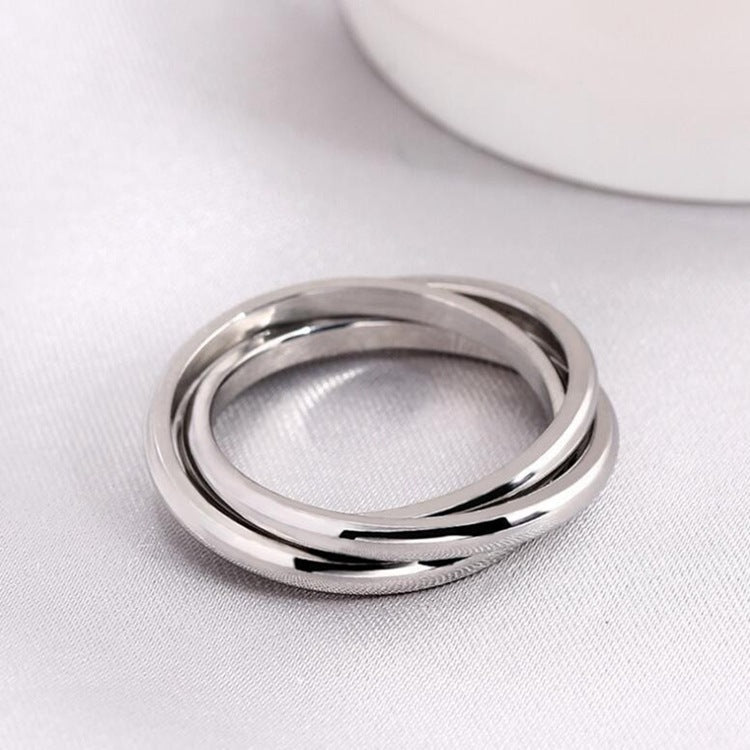 Titanium Steel Geometric Rings - Trendy Euro & Korean Minimalist Style (Black/Gold/Rainbow/Silver/Rose Gold)