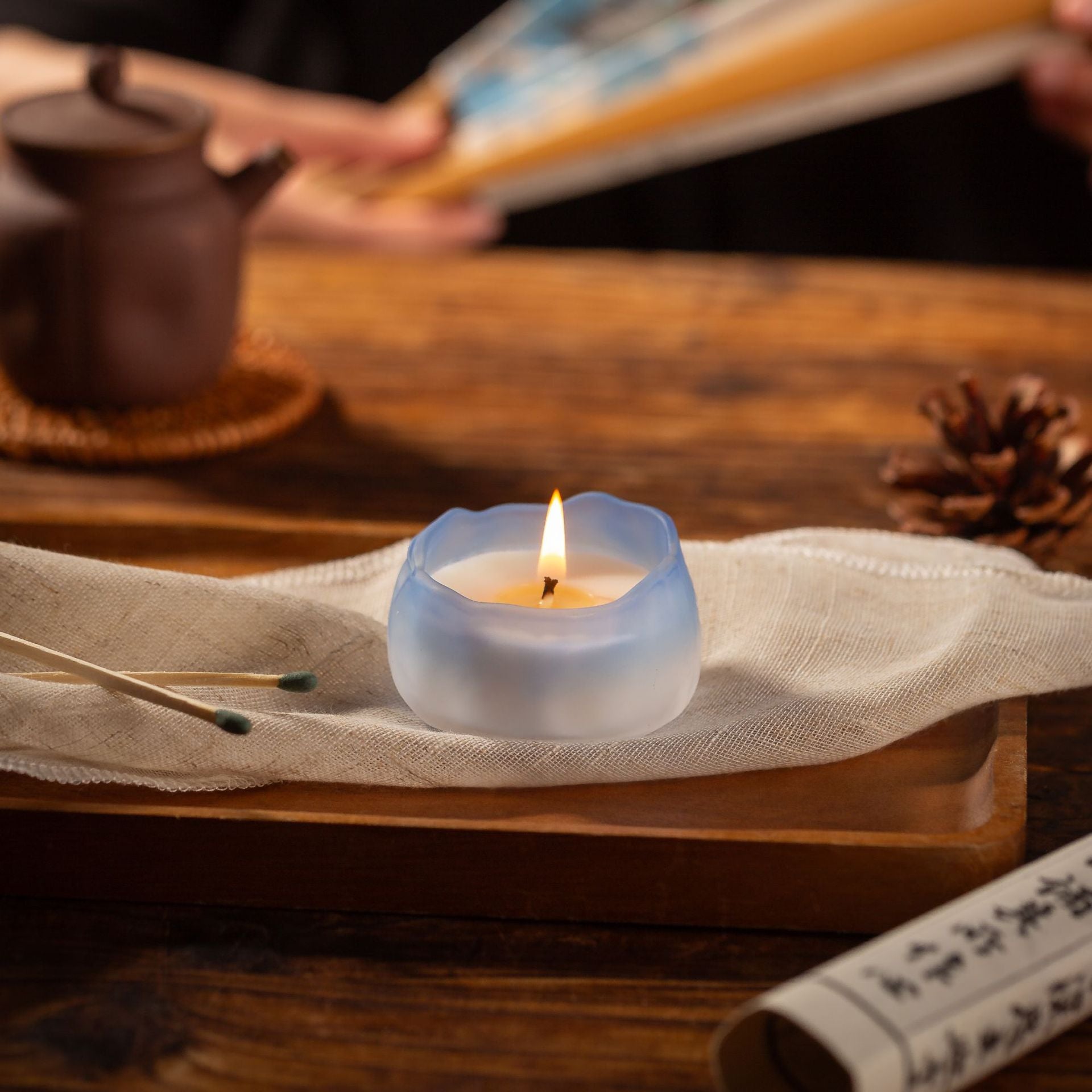 Chinese Style Yoga & Meditation Aromatherapy Soy Wax Candle (Multiple Scents & Colors) - 35g, 6H Burn Time