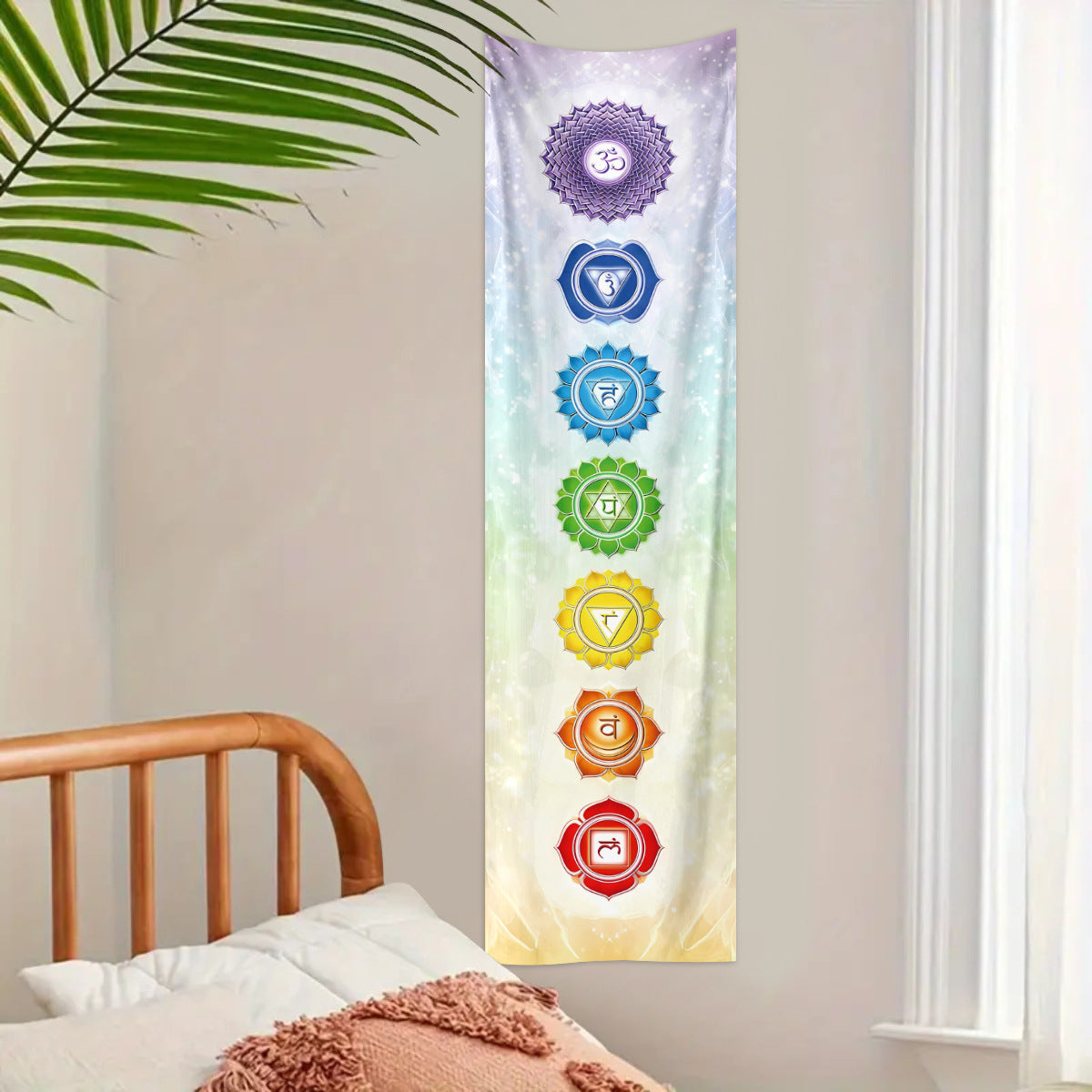 Mystical Meditation Mandala Tapestry - Nordic Style Spiritual Wall Hanging (for Living Room/Bedroom/Balcony)