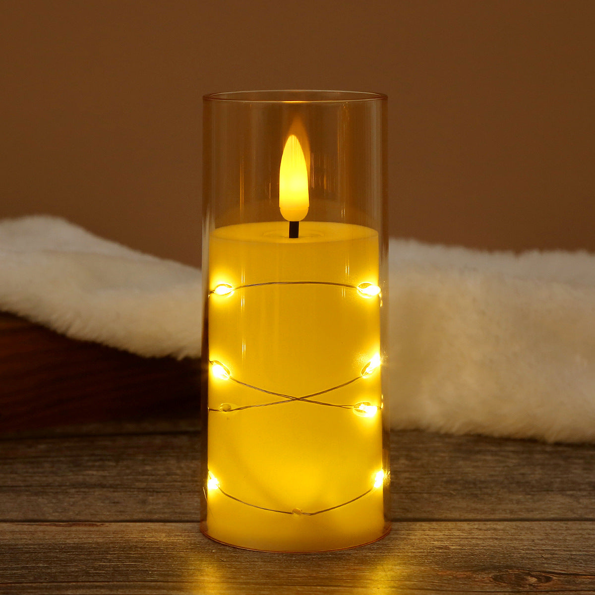 LED Electronic Candle Light - Meditation Mood Lamp for Birthday, Camping, Restaurant, Christmas Decoration with Realistic Flame (Multiple Colors & Sizes)