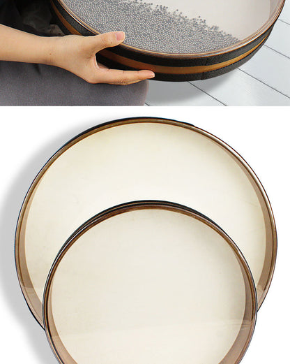 Healing Ocean Drum - Dual-Sided Goat/Synthetic Skin Natural Sound Therapy Instrument (16/18/20/22 Inch) for Yoga & Meditation