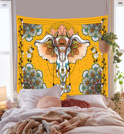 Mandala Meditation Yoga Tapestry, Bohemian Wall Hanging for Living Room & Bedroom, Machine Washable