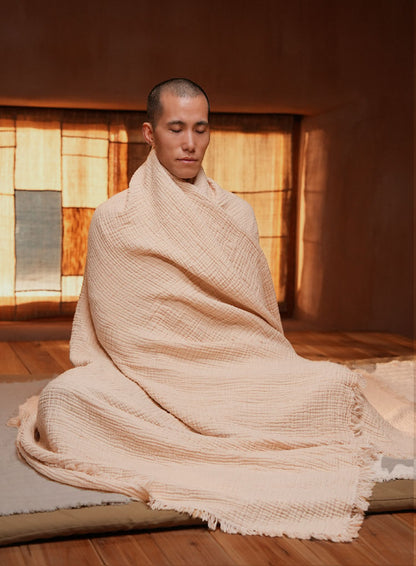 Organic Colored Cotton Walker Meditation Yoga Blancket, Comfortable and Soft, Suitable for All Seasons