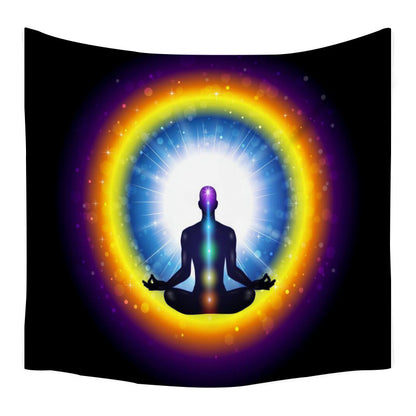 Lotus Seven Stars Tapestry Nordic Style Yoga Meditation Wall Hanging Hand Washable Home Decor (mutiple options)