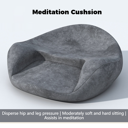 Meditation Cushion with Memory Foam - Yoga Mat for Zen Sitting, Ergonomic Support, Non-Collapsing Seat