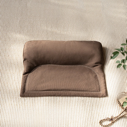 Retro Buckwheat Meditation Cushion - Ergonomic Tailbone Support Pillow for Yoga, Zen Sitting