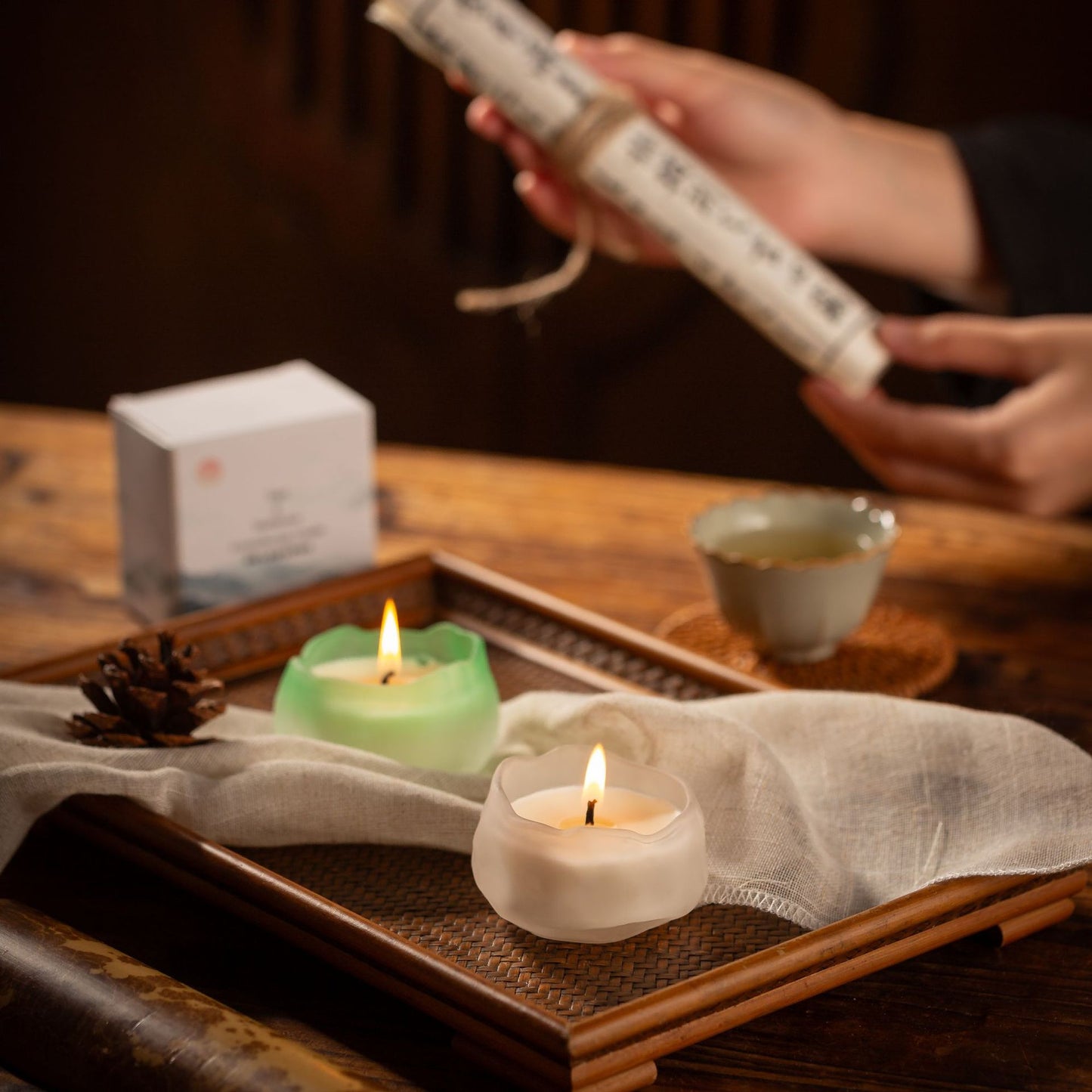Chinese Style Yoga & Meditation Aromatherapy Soy Wax Candle (Multiple Scents & Colors) - 35g, 6H Burn Time