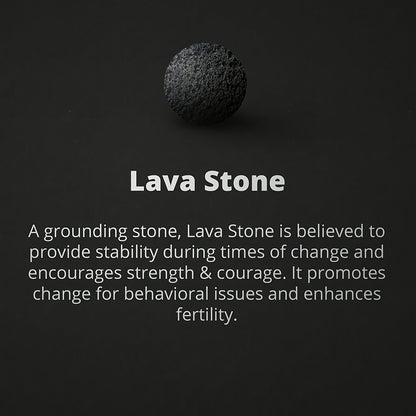 Men's Lava Stone & Black Onyx Bracelet – Meditation Grounding Jewelry for Strength & Mindfulness