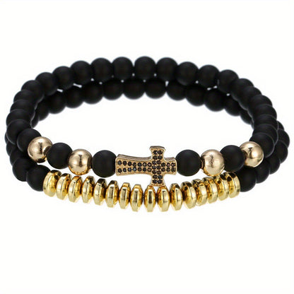 Volcanic Stone Energy Bracelet for Men & Women - Meditation Yoga Fashion Jewelry