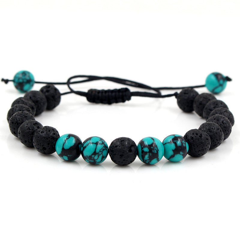 Volcanic Stone Energy Bracelet for Men & Women - Meditation Yoga Fashion Jewelry